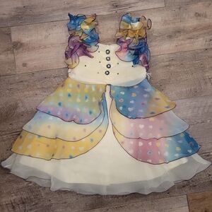 Colorful Layered Girls Dress